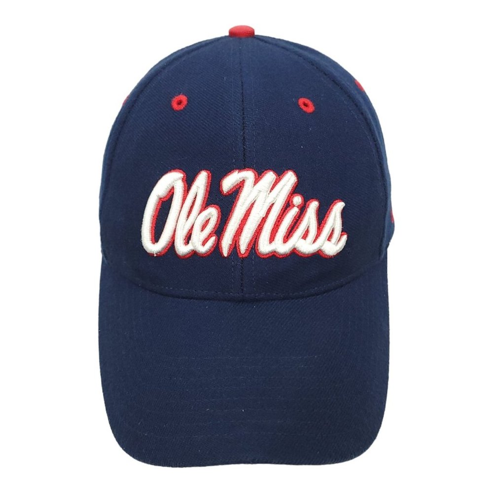 Ole Miss Rebels Strapback Cap Trucker Baseball NCAA Hat Nike Team Swoosh 3D Logo